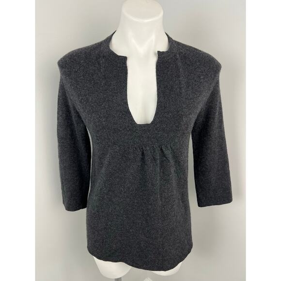 J. Crew Sweaters - J.Crew Babydoll Gray Wool Cashmere Blend 3/4 Sweater Small
